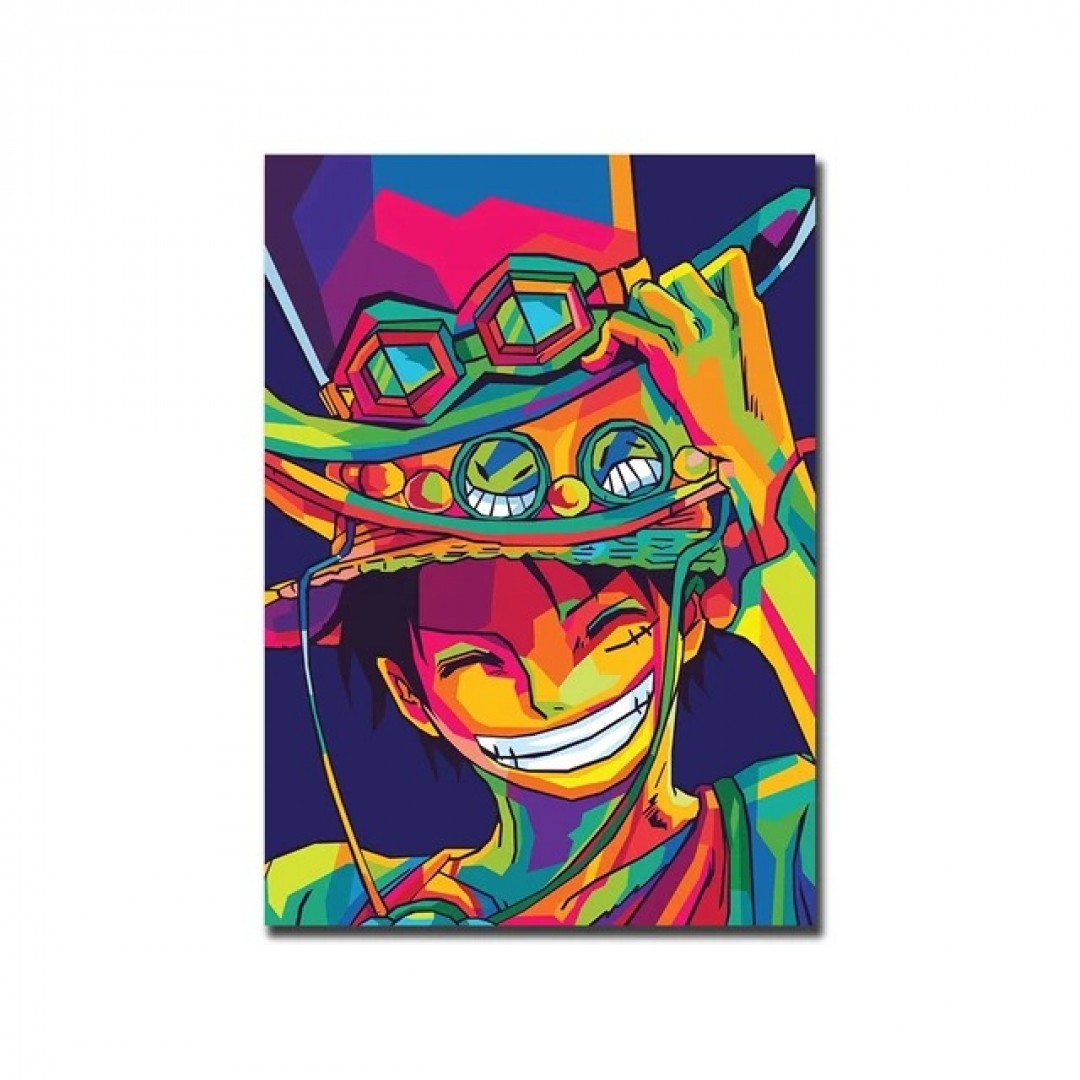 One Piece anime poster one piece abstract japanese comic scroll cartoon images HD print on canvas modern home living room wall decoration