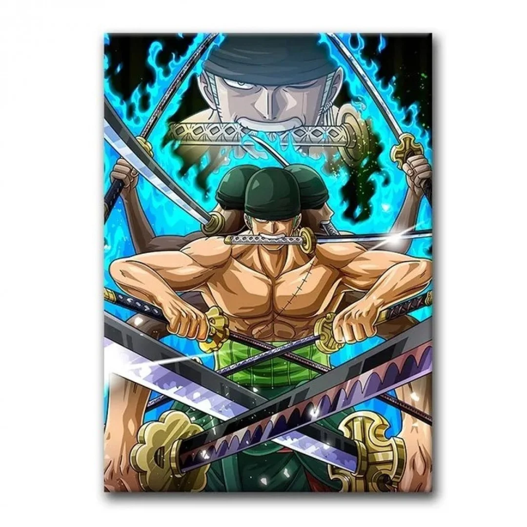 One Piece anime poster one piece abstract japanese comic scroll cartoon images HD print on canvas modern home living room wall decoration