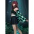 Kamado Tanjirou Cosplay Women Costume Top Pleated Skirt Detachable Sleeves with Belt