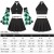 Kamado Tanjirou Cosplay Women Costume Top Pleated Skirt Detachable Sleeves with Belt