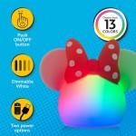 Disney Mickey Mouse squishy light, color changing, night light for children, USB lamp, battery operated, dimmable, ideal for bedroom, playroom, living room and more