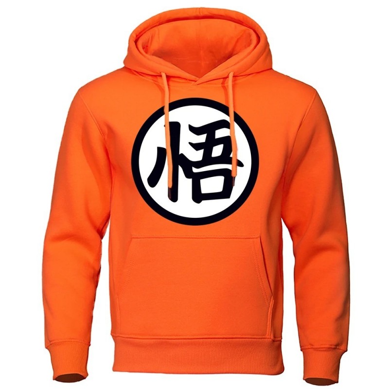 Japanische Anime Logo Wu Script Funny Print Hoodies Männer Tasche Herbst Kleidung Lose Casual Streetwear Fleece Warme Männer Hoodies