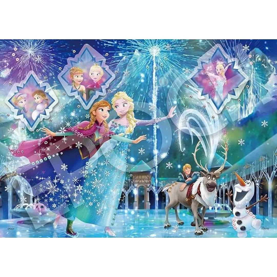 EPOCH Disney Emotional Story Series, Eiskönigin (15,0 x 20,9 Zoll (38 x 53 cm), 74-302 Teile Puzzle, inklusive Kleber, Spachtel und dekorativen Teilen EPOCH Disney Emotional Story Series, Eiskönigin (15,0 x 20,9 Zoll (38 x 53 cm), 74-302 Teile Puzzle, inklusive Kleber, Spachtel und dekorativen Teilen