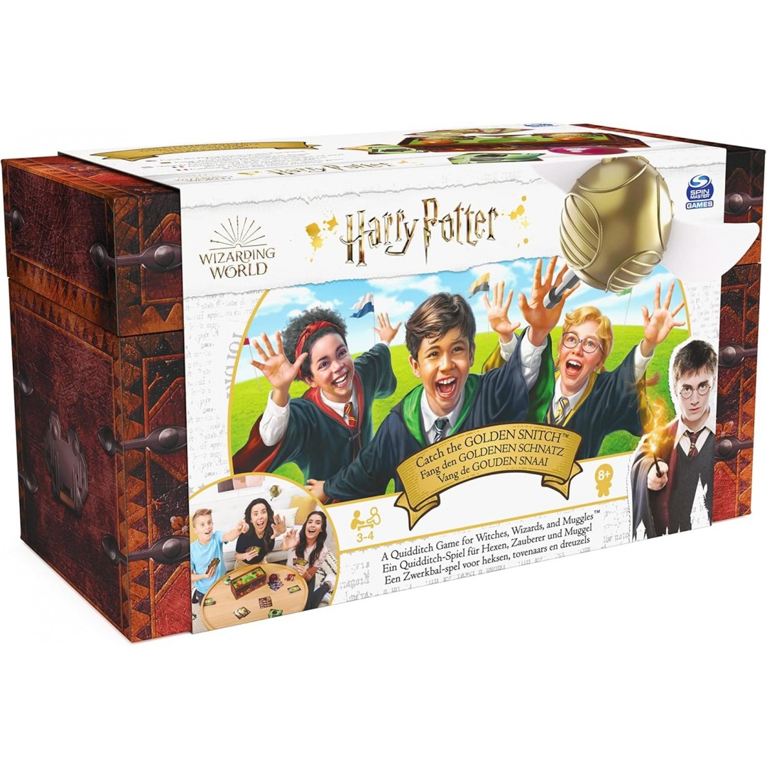 Wizarding World Harry Potter - Catch the Golden Snitch - Action card game for 3-4 players aged 8+