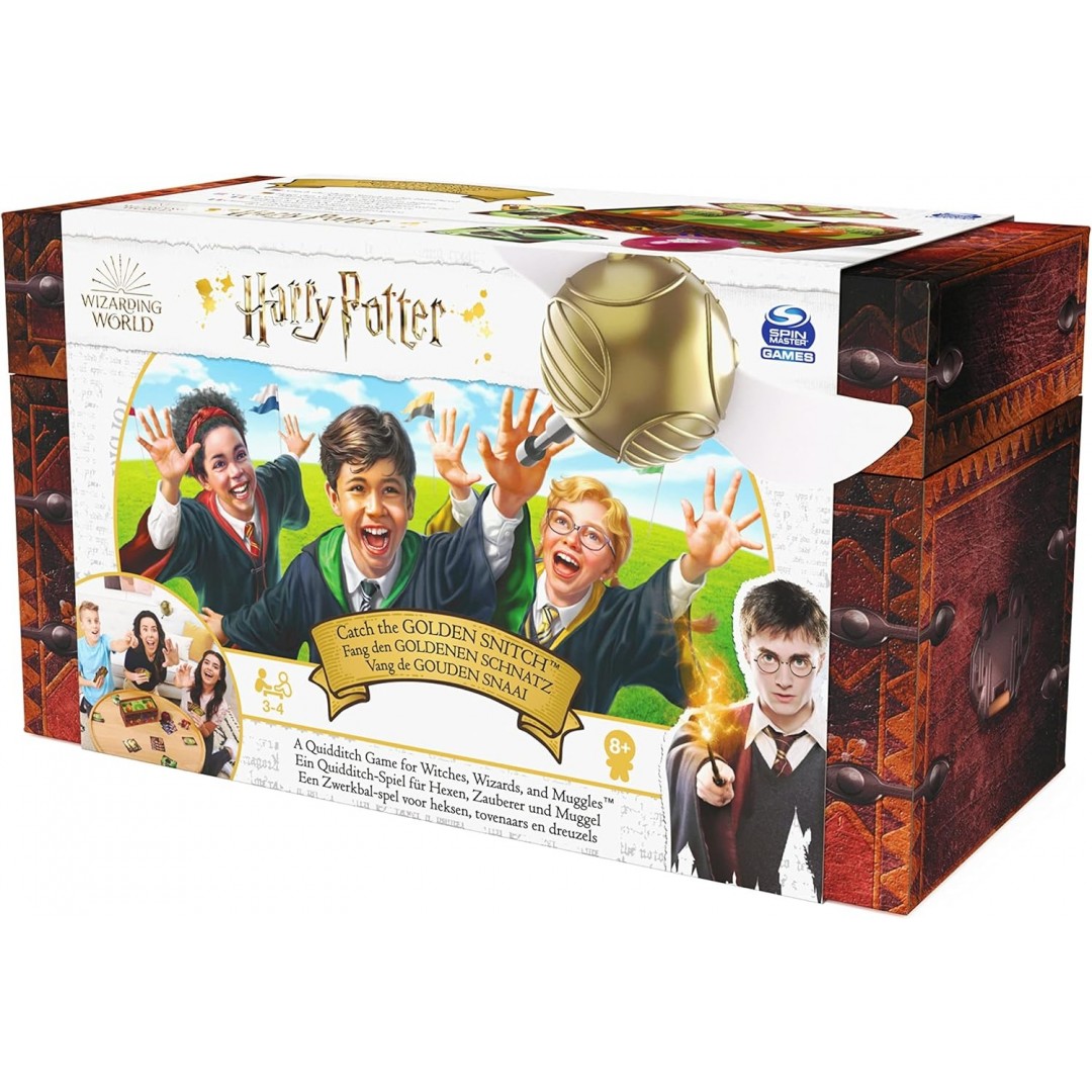 Wizarding World Harry Potter - Catch the Golden Snitch - Action card game for 3-4 players aged 8+