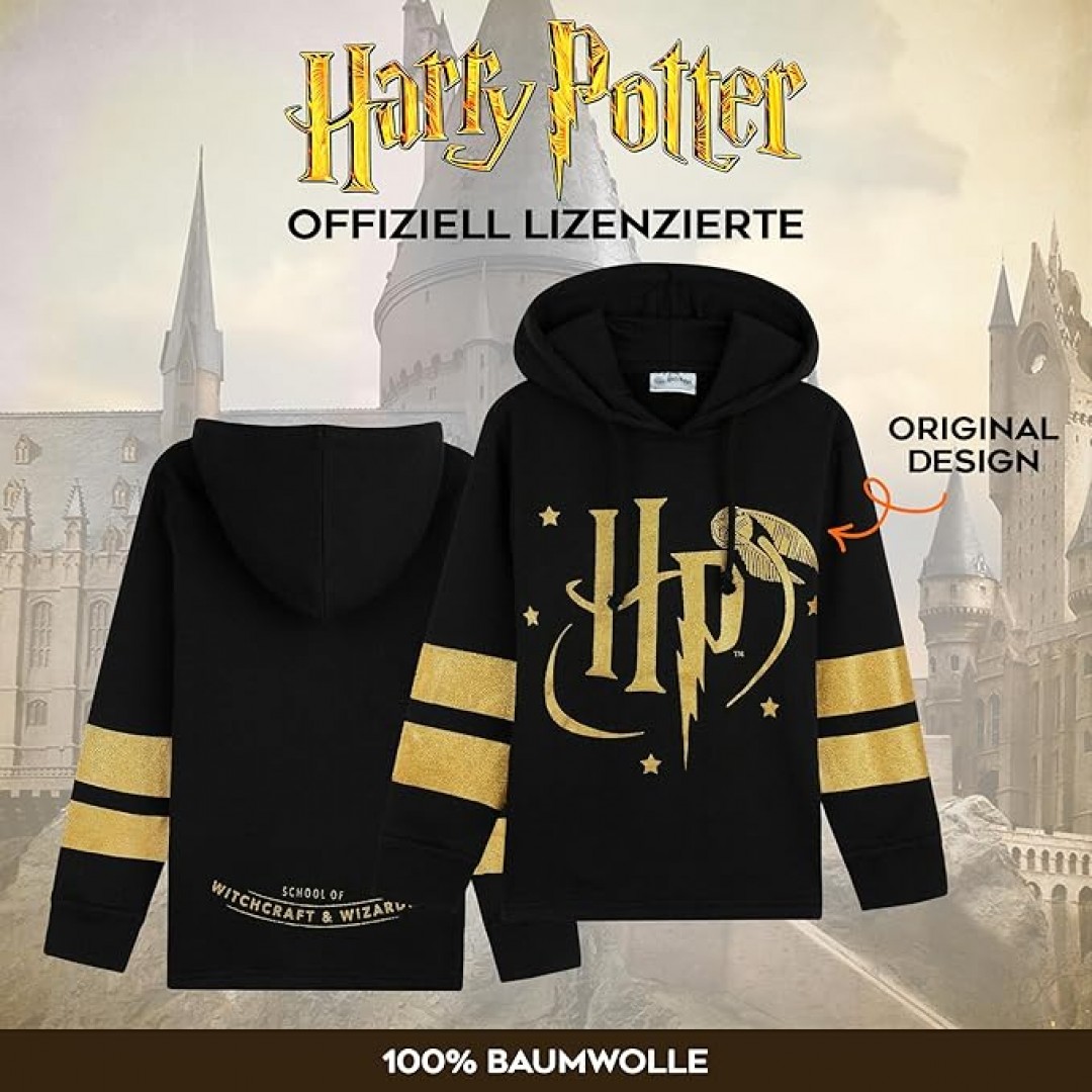 Harry Potter Girls Hoodie, Soft and Comfortable Hogwarts Hoodie - Gifts for Girls