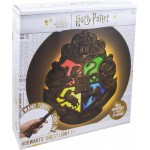 Harry Potter - Hogwarts Crest - Lampe mit Kontrollstäben schwarz