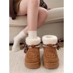 Hello Kitty Snow Boots for Women – Cozy and warm winter boots in kawaii style. Non-slip and comfortable cotton shoes, perfect for cold days. Great as a gift!