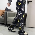 Herbst Hallo Kitty Batman Pyjama Hosen Cartoon Hip Hop Damen Warme Casual Flanell Nette Hosen Plüsch Stil Kleidung