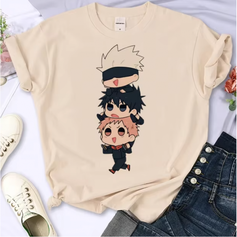 T-Shirt Damen Anime T-Shirt Mädchen japanische Streetwear Kleidung