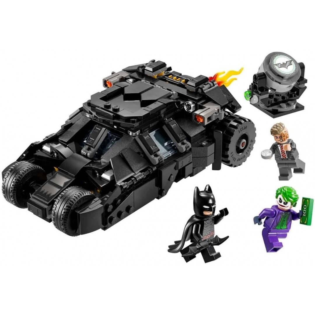 LEGO DC Batman: Batman Tumbler vs. Two-Face & The Joker - Superhero Toy with Batmobile Car - Playset with Mini Figures - Gift for Boys and Girls from 8 Years 76303