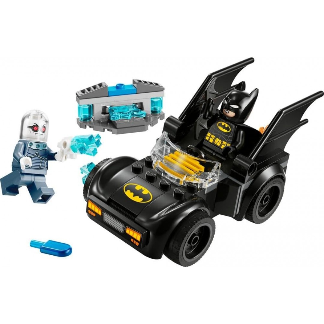 LEGO DC Batman: Batman & Batmobile vs. Mr. Freeze - Superhero Car Toy with 2 Mini Figures - Ice Shooter with Elements for Firing - Gift for Boys and Girls from 4 Years 76301