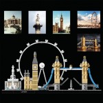 LEGO 21034 Architecture London Skyline-Modellbausatz, Bauset mit London Eye, Big Ben, Tower Bridge, Haus- und Büro-Deko, Geschenkidee für Sammler LEGO 21034 Architecture London Skyline-Modellbausatz, Bauset mit London Eye, Big Ben, Tower Bridge, Haus- und Büro-Deko, Geschenkidee für Sammler