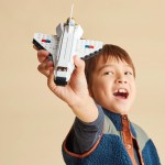 LEGO 31134 Creator 3in1 Spaceshuttle Spielzeug zum Astronauten zum Raumschiff, Konstruktionsspielzeug für Kinder, Jungen, Mädchen ab 6 Jahren, kreative Geschenkidee