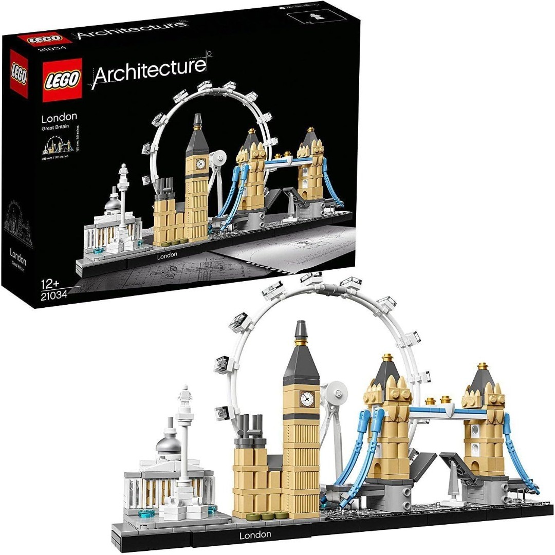LEGO 21034 Architecture London Skyline-Modellbausatz, Bauset mit London Eye, Big Ben, Tower Bridge, Haus- und Büro-Deko, Geschenkidee für Sammler LEGO 21034 Architecture London Skyline-Modellbausatz, Bauset mit London Eye, Big Ben, Tower Bridge, Haus- und Büro-Deko, Geschenkidee für Sammler