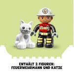 LEGO 10969 DUPLO Town Feuerwehrauto Spielzeug, Lernspielzeug für Kleinkinder ab 2 Jahren, Set mit Blaulicht und Martinshorn, Feuerwehrmann und Katze, für Mädchen und Jungen LEGO 10969 DUPLO Town Feuerwehrauto Spielzeug, Lernspielzeug für Kleinkinder ab 2 Jahren, Set mit Blaulicht und Martinshorn, Feuerwehrmann und Katze, für Mädchen und Jungen