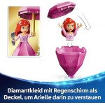 LEGO ǀ Disney Princess Arielle Spieluhr, Fantasy Spielset mit Fabius Figur für Fans der kleinen Meerjungfrau, Baubare Schatulle mit Prinzessin Mini Puppe, Geschenk für Mädchen ab 5 Jahren 43259