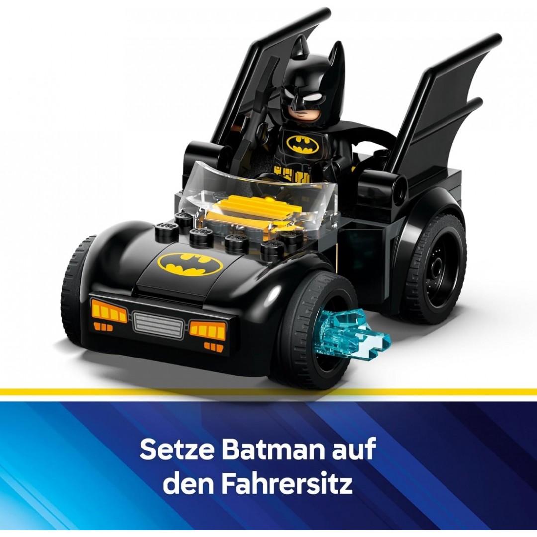 LEGO DC Batman: Batman & Batmobile vs. Mr. Freeze - Superhero Car Toy with 2 Mini Figures - Ice Shooter with Elements for Firing - Gift for Boys and Girls from 4 Years 76301