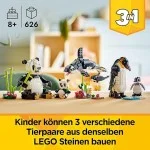 LEGO Creator 3in1 Wilde Tiere: Pandafamilie - Ostergeschenke für Mädchen und Jungen ab 8 Jahren - Modell umbaubar in Spielzeug Schwertwal oder Pinguin Figur - Bauset für Kinder - 31165 LEGO Creator 3in1 Wilde Tiere: Pandafamilie - Ostergeschenke für Mädchen und Jungen ab 8 Jahren - Modell umbaubar in Spielzeug Schwertwal oder Pinguin Figur - Bauset für Kinder - 31165