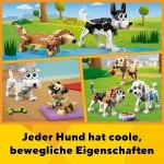LEGO 31137 Creator 3in1 Niedliche Hunde Set mit Dackel-, Mops-, Pudel-Tierfiguren und mehr, Spielzeug für Kinder ab 7 Jahren, Geschenk für Hundeliebhaber LEGO 31137 Creator 3in1 Niedliche Hunde Set mit Dackel-, Mops-, Pudel-Tierfiguren und mehr, Spielzeug für Kinder ab 7 Jahren, Geschenk für Hundeliebhaber
