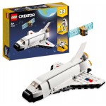 LEGO 31134 Creator 3in1 Spaceshuttle Spielzeug zum Astronauten zum Raumschiff, Konstruktionsspielzeug für Kinder, Jungen, Mädchen ab 6 Jahren, kreative Geschenkidee