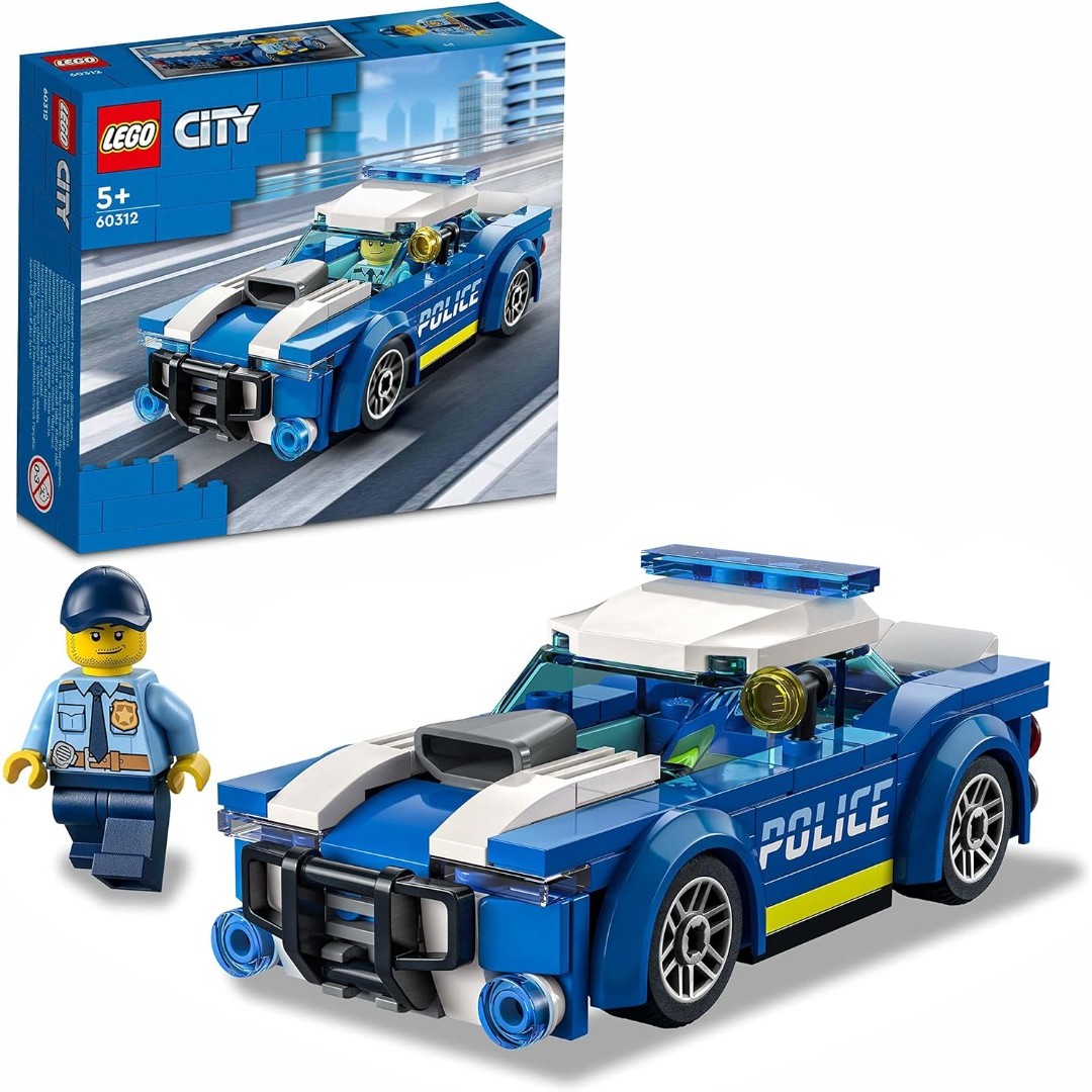 LEGO 60312 City Polizeiauto, Polizei-Spielzeug ab 5 Jahren, Geschenk für Kinder mit Polizisten-Minifigur, Abenteuer-Serie, kreatives Kinderspielzeug für Jungen und Mädchen LEGO 60312 City Polizeiauto, Polizei-Spielzeug ab 5 Jahren, Geschenk für Kinder mit Polizisten-Minifigur, Abenteuer-Serie, kreatives Kinderspielzeug für Jungen und Mädchen