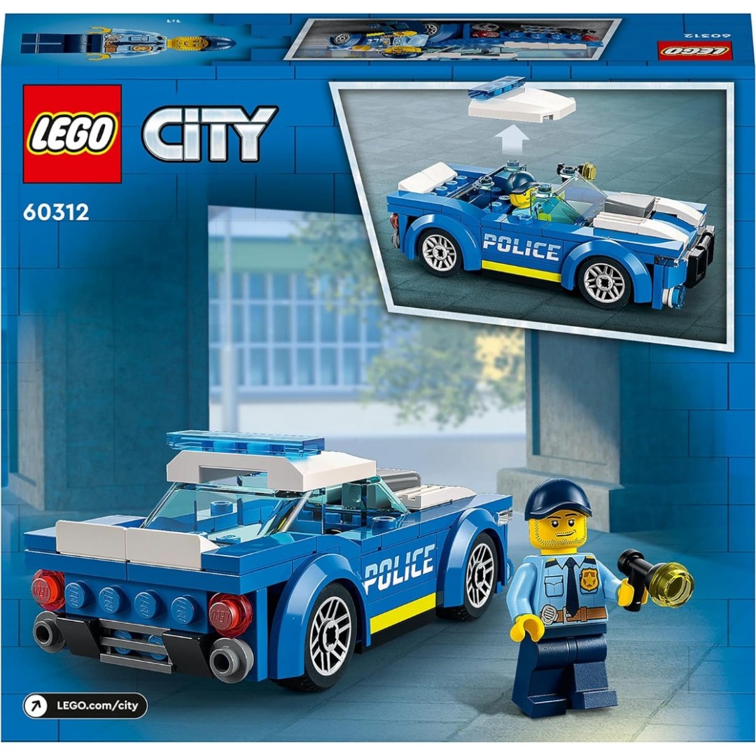 LEGO 60312 City Polizeiauto, Polizei-Spielzeug ab 5 Jahren, Geschenk für Kinder mit Polizisten-Minifigur, Abenteuer-Serie, kreatives Kinderspielzeug für Jungen und Mädchen LEGO 60312 City Polizeiauto, Polizei-Spielzeug ab 5 Jahren, Geschenk für Kinder mit Polizisten-Minifigur, Abenteuer-Serie, kreatives Kinderspielzeug für Jungen und Mädchen