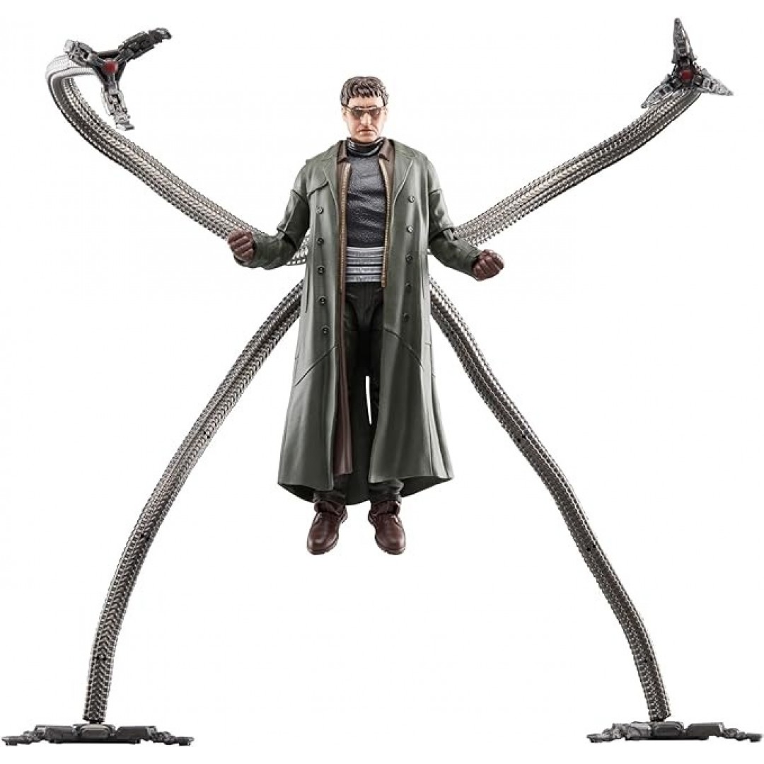 Marvel Legends Series Doc Ock, Spider-Man: No Way Home Collectible, deluxe action figure, 15.2 cm, 4 accessories, aged 4+