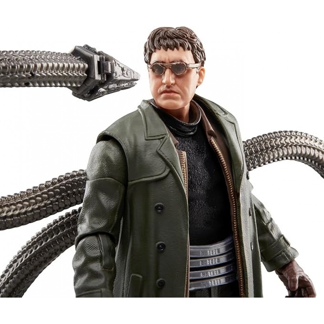 Marvel Legends Series Doc Ock, Spider-Man: No Way Home Collectible, deluxe action figure, 15.2 cm, 4 accessories, aged 4+