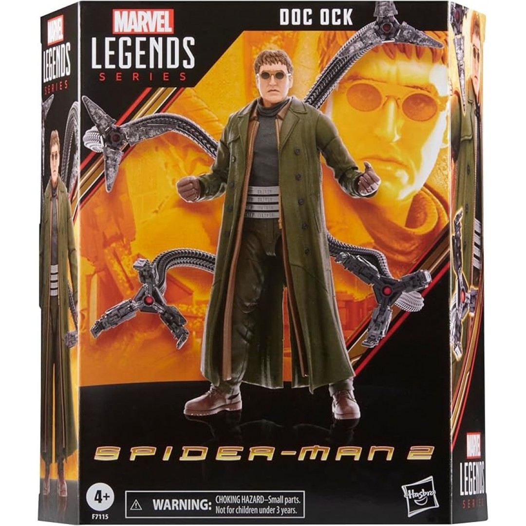 Marvel Legends Series Doc Ock, Spider-Man: No Way Home Collectible, deluxe action figure, 15.2 cm, 4 accessories, aged 4+