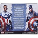 Marvel Legends Series Captain America 2-pack Steve Rogers and Sam Wilson MCU 15.2 cm figures, 7 accessories