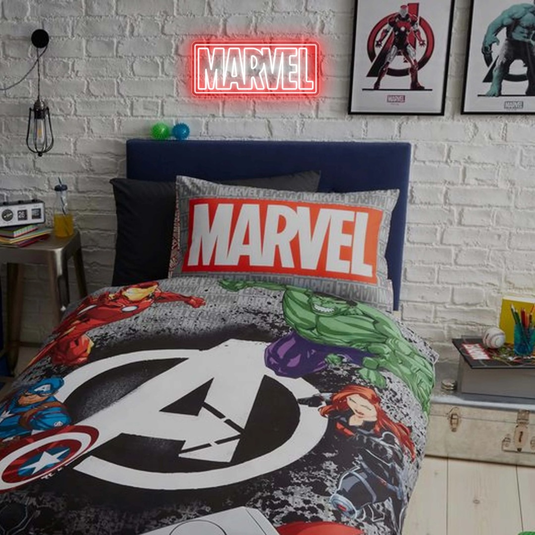 Marvel neon LED character dimmable art logo acrylic neon lights room decoration for bedroom bar party club USB powered wall lamp gift