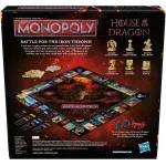 Monopoly House of the Dragon Edition Brettspiel, basierend auf der Hit-TV-Serie, ab 17 Jahren, für 2 bis 6 Spieler, Strategiespiele