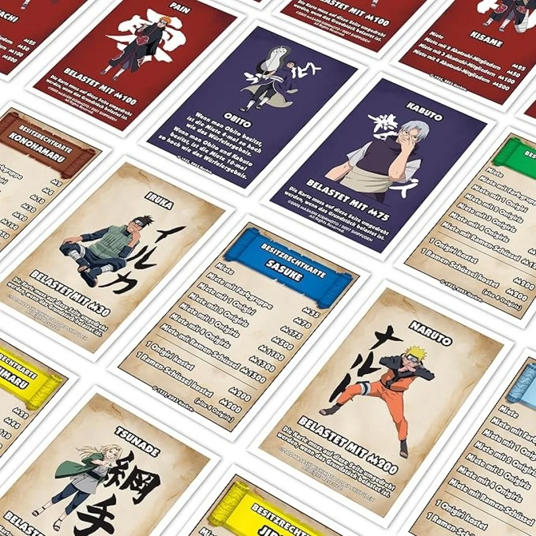 Monopoly - Naruto - Anime Merch - Alter 8+ - Deutsch Monopoly - Naruto - Anime Merch - Alter 8+ - Deutsch