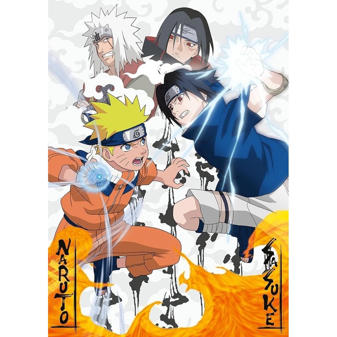 Ravensburger Puzzle 12000627 - Naruto vs. Sasuke - 1000 piece puzzle for adults and children aged 14 and over, anime puzzle