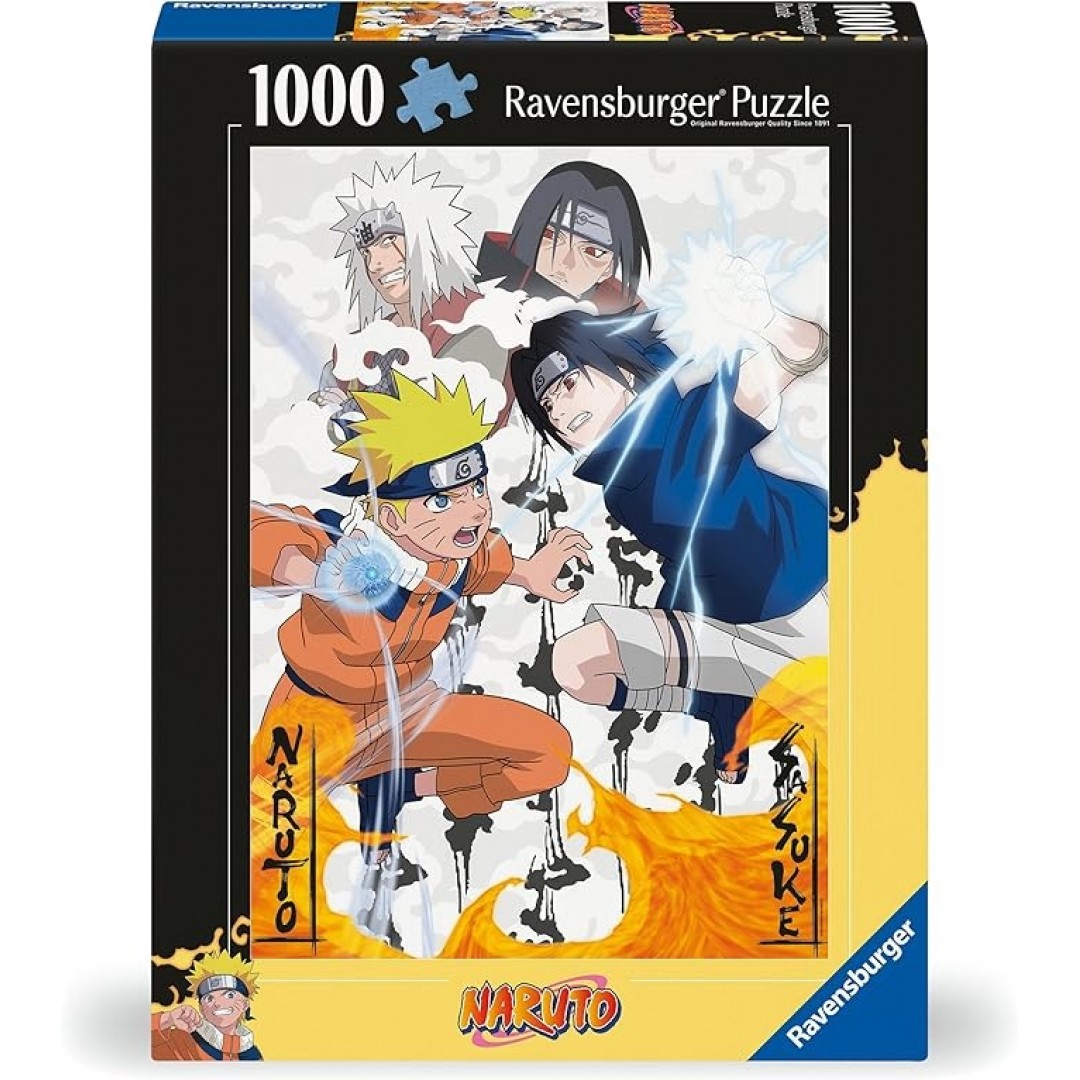 Ravensburger Puzzle 12000627 - Naruto vs. Sasuke - 1000 piece puzzle for adults and children aged 14 and over, anime puzzle