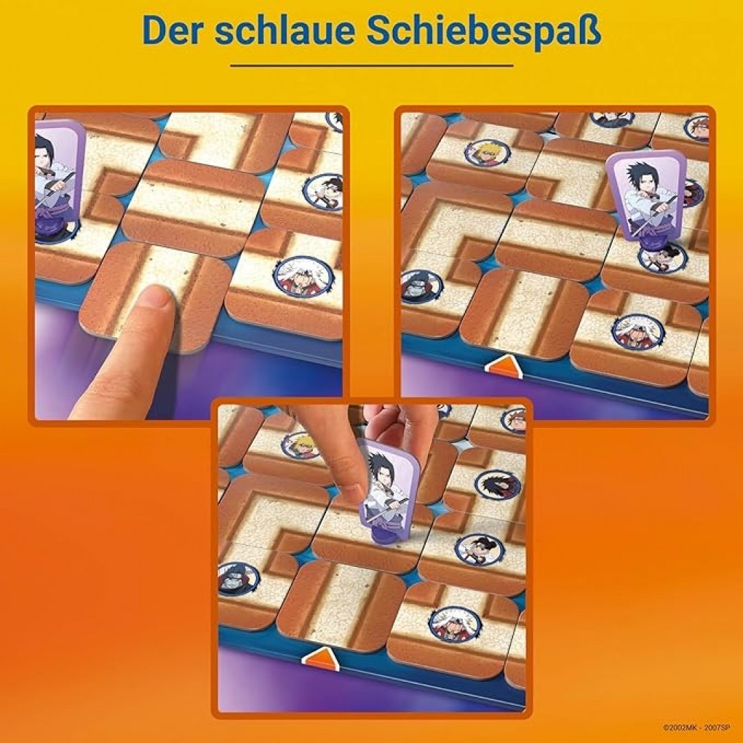 Ravensburger 27557 - Naruto Shippuden Labyrinth - Der Familienspiel-Klassiker für 2-4 Spieler ab 7 Jahren im Look der Animeserie