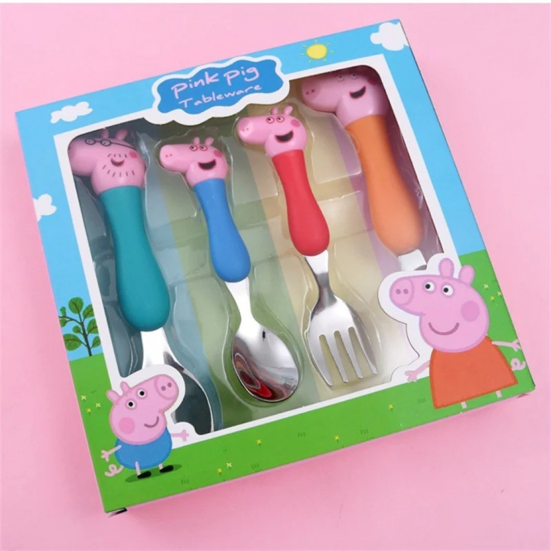 Peppa Wutz Geschirr Gabel Löffel George Pig Papa Mama Party