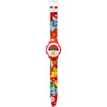 Digital Pokémon wristwatch for children POK4374, Pokémon motif, red, multicolored, Modern