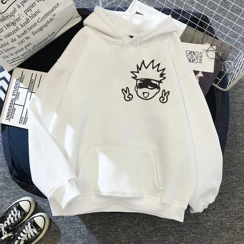 Unisex Jujutsu Kaisen Anime Hoodies Gojo Satoru Streetwear