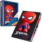 Marvel Spiderman A5 Notizbuch und Stift Set, 3D Tagebuch Schreibwaren Set Kinder Journal für Jungen Kinder Tagebücher Spiderman Spielzeug