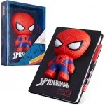 Marvel Spiderman A5 notebook and pen set, 3D diary stationery set kids journal for boys kids diaries spiderman toys