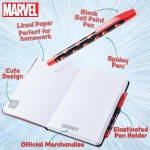 Marvel Spiderman A5 Notizbuch und Stift Set, 3D Tagebuch Schreibwaren Set Kinder Journal für Jungen Kinder Tagebücher Spiderman Spielzeug