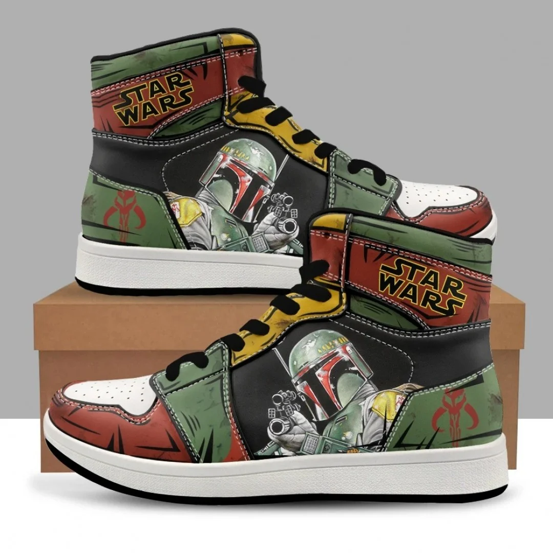 Disney Unisex Turnschuhe Mode Cartoon Outdoor High Top Basketball Sport Casual