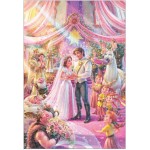 Tenyo D-1000-886 Jigsaw Puzzle, 1000 Pieces, Disney, Rapunzel on the Tower, Happiness Wedding, Rapunzel & Eugene, 20.1 x 29.9 inches (51 x 73.5 cm), Includes Glue and Spatula, Service Card Included