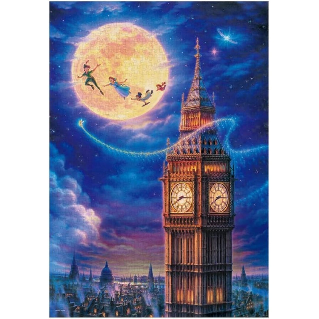 Tenyo Disney Moonlight Fly (Peter Pan) 1000 Stück Jigsaw Puzzle (beleuchtetes Puzzle) 20,1 x 29,9 Zoll (51 x 73,5 cm)