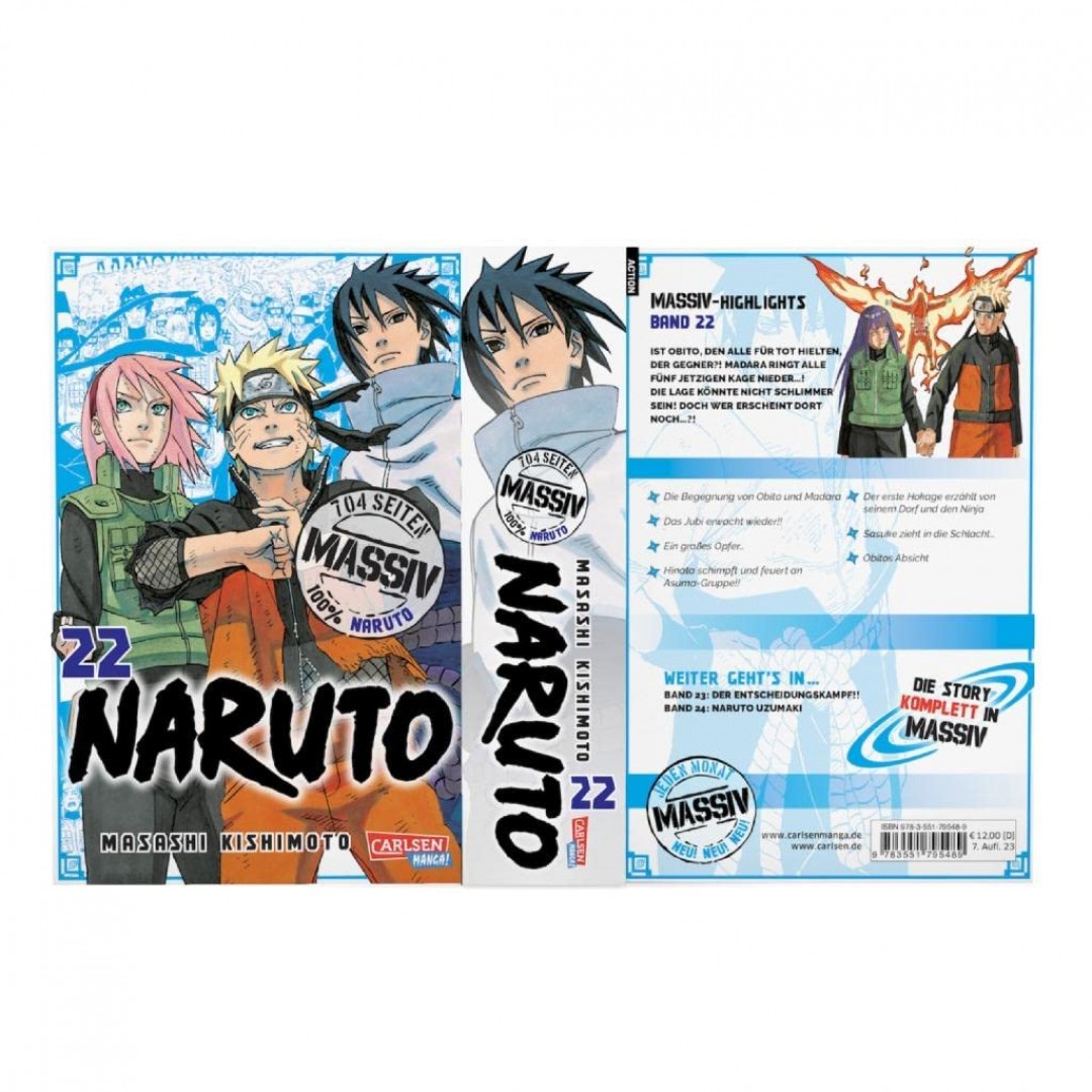 Naruto Massiv 22: Die Originalserie als umfangreiche Sammelbandausgabe! Naruto Massiv 22: Die Originalserie als umfangreiche Sammelbandausgabe!