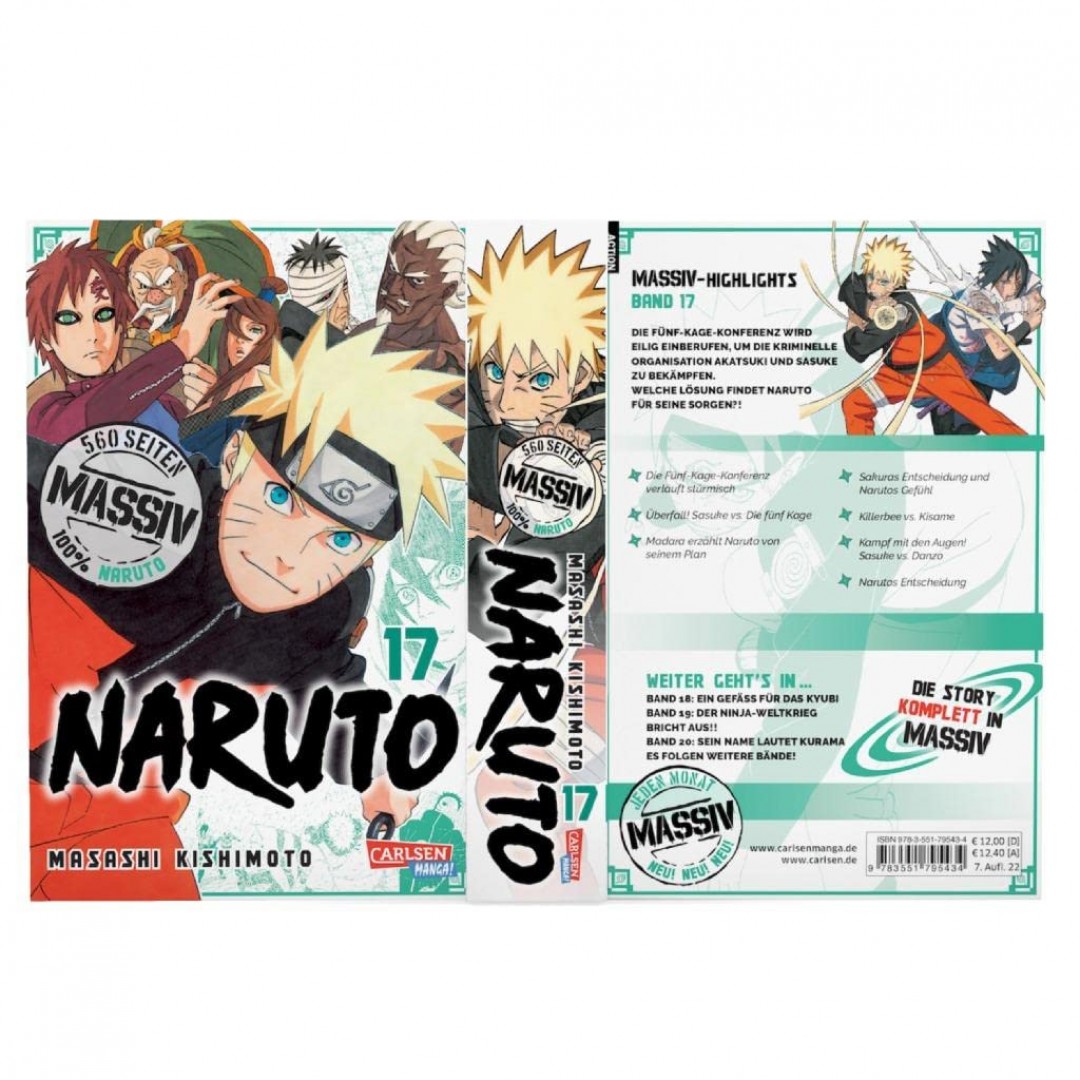 Naruto Massiv 17: Die Originalserie als umfangreiche Sammelbandausgabe! Naruto Massiv 17: Die Originalserie als umfangreiche Sammelbandausgabe!