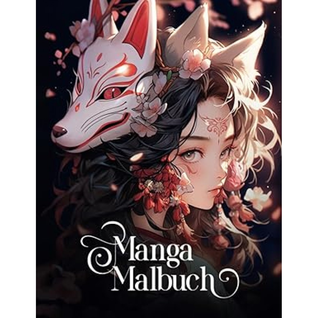 Manga Malbuch für Mädchen: 50 Porträts von Mädchen umgeben von Blumen, in Manga-Stil, auch für Erwachsene geeignet Manga Malbuch für Mädchen: 50 Porträts von Mädchen umgeben von Blumen, in Manga-Stil, auch für Erwachsene geeignet