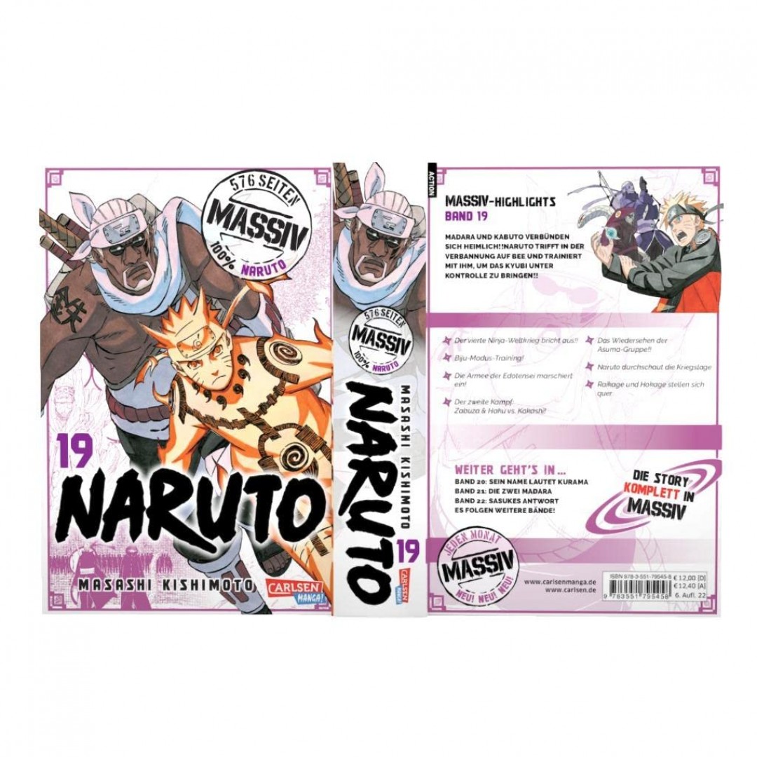 Naruto Massiv 19: Die Originalserie als umfangreiche Sammelbandausgabe! Naruto Massiv 19: Die Originalserie als umfangreiche Sammelbandausgabe!